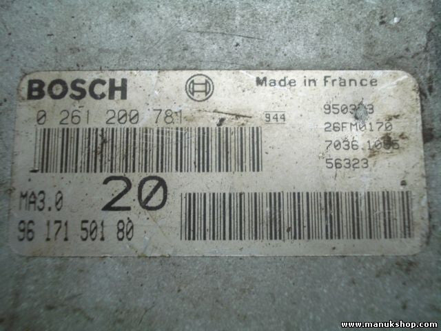 Motorsteuergerät Peugeot 106 Citroën AX 9617150180 MA3020 0261200781 26FM0170