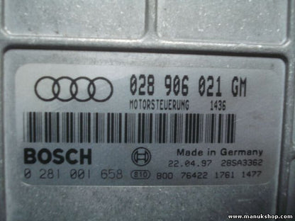 Motorsteuergerät Audi A4 1.9 028906021GM 28SA3362 BOSCH 0281001657 0281001658