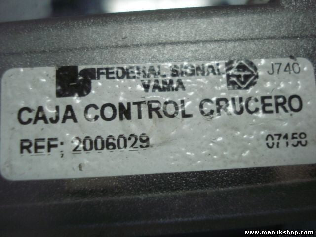 CAJA CONTROLCRUCERO REF.2006029 9126692B J740 07158