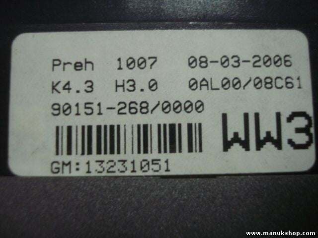 Klimabedienteil Opel Astra 90151-268 0000 901512680000 GM 13231051 GM13231051
