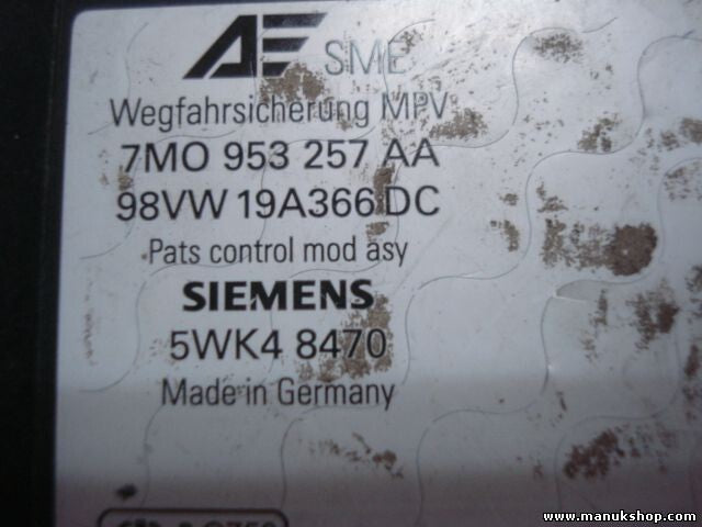 Steuergerät Wegfahrsperre Sharan Alhambra 7M0953257AA 98VW19A366DC 5WK48470