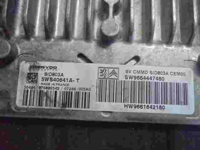 Motorsteuergerät  Peugeot 407 SW9664447480 9664447480 HW9661642180 5WS40641A-T