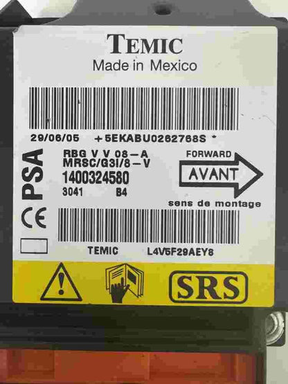 Airbagsensor Airbagsteuergerät Citroen C8 1400324580 Temic RBGVV08A  L4V5F29AEY8