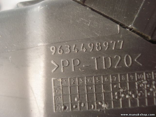 Lüftungsdüse Luftdüse Luftausströmer Peugeot 307 9634498977 PP-TD20