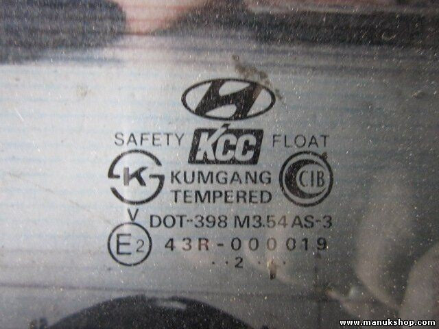 Türscheibe Seitenscheibe hinten rechts Hyundai Terracan 43R000019