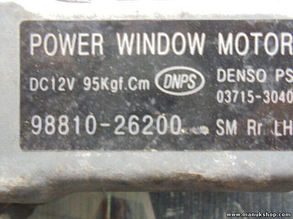 Fensterheber motor hinten links Hyundai Santa Fe SM 9881026200 037153040