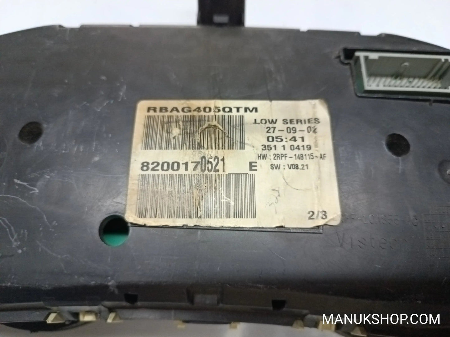 Kombiinstrument Tacho Renault Megane  8200170521E  2RPF14B115AF 2RPF104855AC