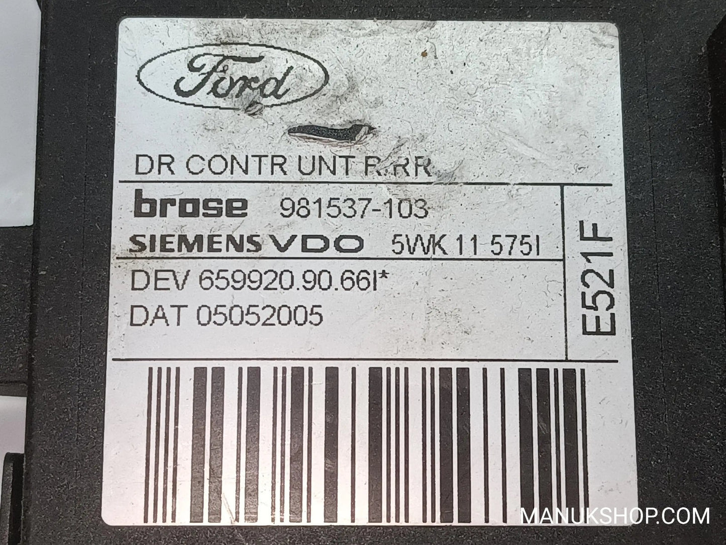 Fensterheber motor Hinten Recht Ford Focus 65992090661 0130822218 5WK115751