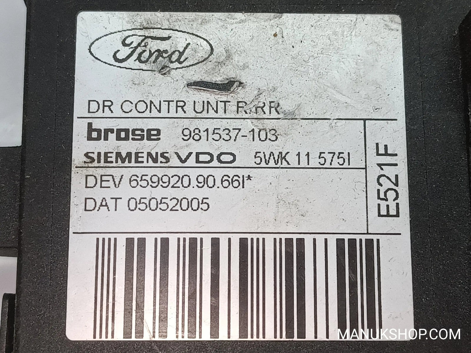 Fensterheber motor Hinten Recht Ford Focus 65992090661 0130822218 5WK115751