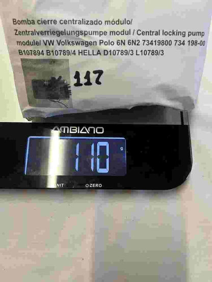 Zentralverriegelungspumpe modul Polo 6N 6N2 73419800 D10789/3 L107893 6N0962257