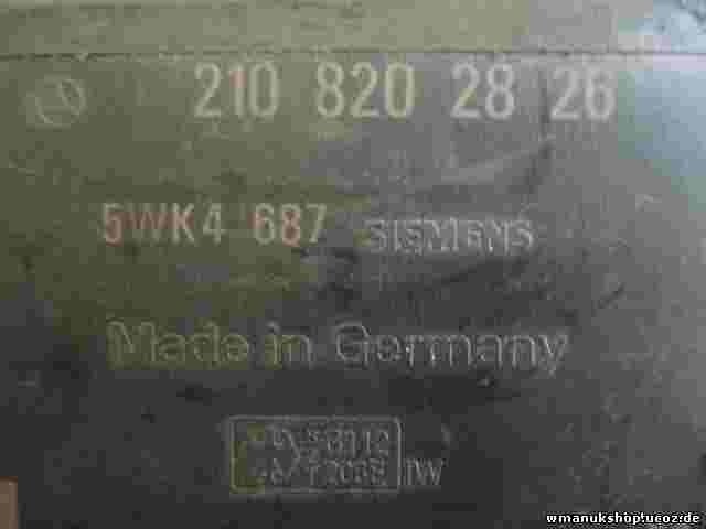Steuergerät Wegfahrsperre Mercedes-Benz 2108202826 210 820 28 26 SIEMENS 5WK4687