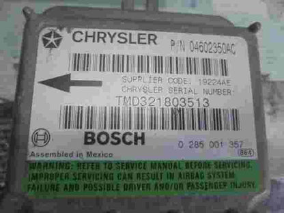 Airbagsensor Airbagsteuergerät Chrysler 300M (LR) 19224AE 04602350AC 0285001357