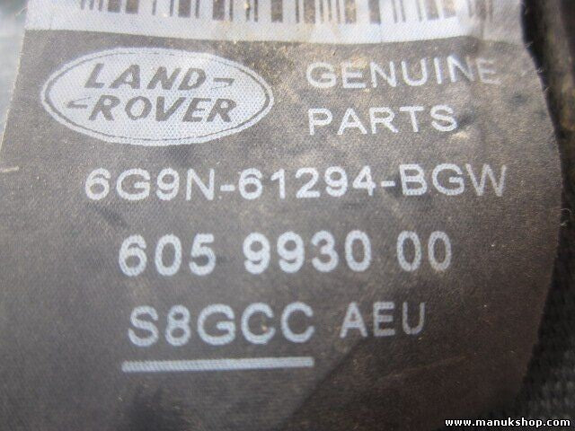 Sicherheitsgurt Gurt Land Rover 6G9N61294BGW 6G9N-61294-BGW 605993000