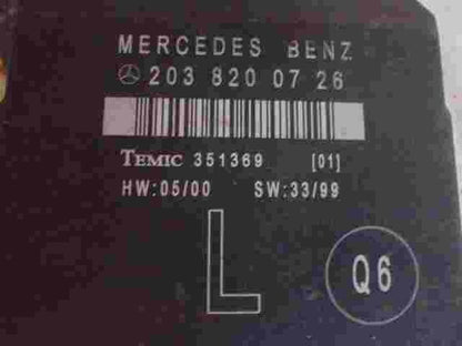 Türsteuergerät Mercedes W203 C280 2038200726 Q6 TEMIC 351369 HW 05/00 SW 33/99