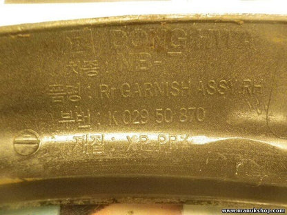 Leiste Zierleiste Kotflügel hinten rechts Kia Sportage 1998–2002 K02950870