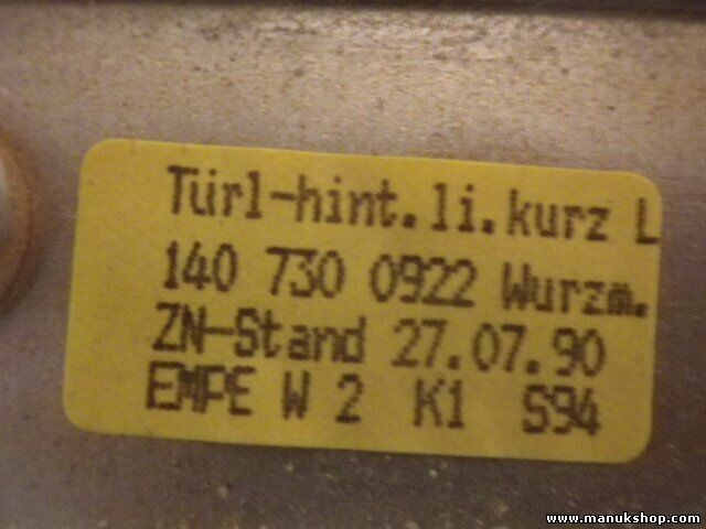 Zierleiste Mercedes-Benz W140 A1407300922 A 140 730 09 22
