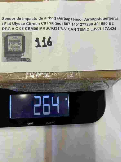 Airbagsensor Airbagsteuergerät Fiat Citroen Peugeot 807 1401277280 LJV7L17A424