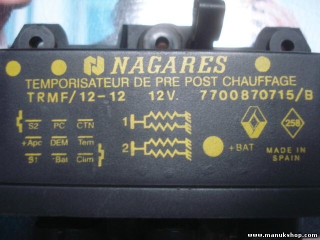 Glühzeitsteuergerät Renault Mégane Scénic TRMF NAGARES 7700870715B 7700870715-B