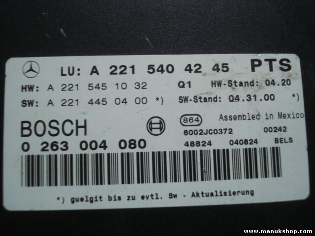 Steuergerät Einparkhilfe Mercedes-Benz  W 221 V 221 W221 V221 PTS A2215404245