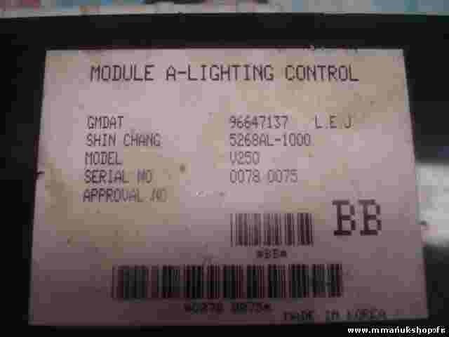 Lichtmodul  Chevrolet Epica 5268AL-1000 5268AL1000 96647137 V250