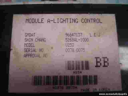 Lichtmodul  Chevrolet Epica 5268AL-1000 5268AL1000 96647137 V250