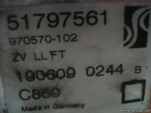 Türschloss Links Vorne Fiat Grande Punto 51797561