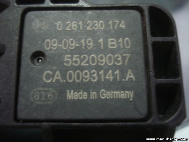 Ladedrucksensor Fiat Punto Panda Idea Stilo Linea 55209037 0055209037 0261230174