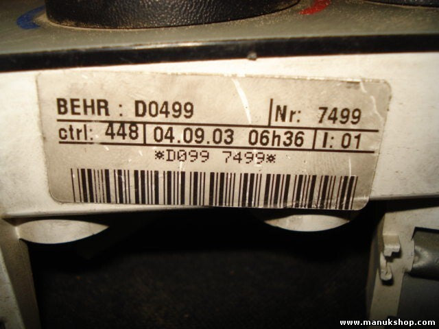 Klimabedienteil Nissan Kubistar BEHR D0499 D0997499 448 04.09.03 06h36