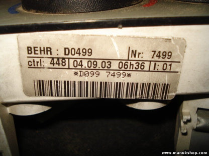 Klimabedienteil Nissan Kubistar BEHR D0499 D0997499 448 04.09.03 06h36
