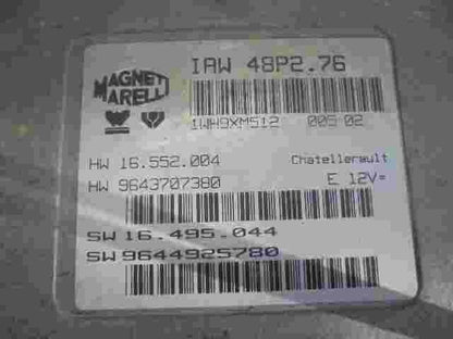 Motorsteuergerät Peugeot 206 Citroen C2 IAW48P276 16552004 9643707380 9644925780