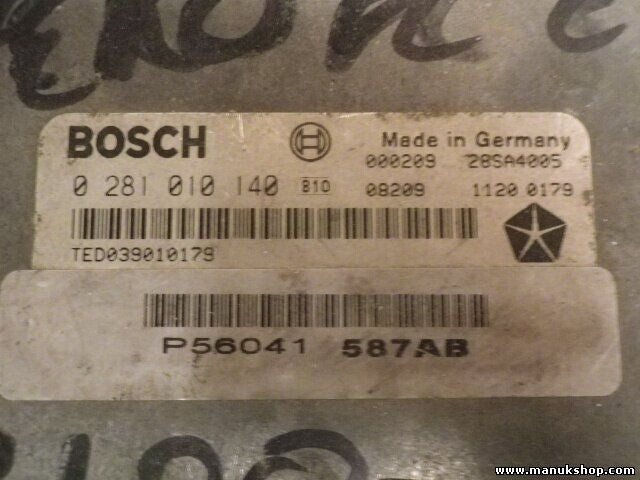 Motorsteuergerät Jeep Grand Cherokee P56041587AB 56041587AB BOSCH 0281010140