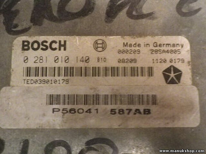 Motorsteuergerät Jeep Grand Cherokee P56041587AB 56041587AB BOSCH 0281010140