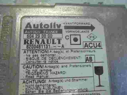 Airbagsensor Airbagsteuergerät Megane II (AB) 8200481131A 604290000