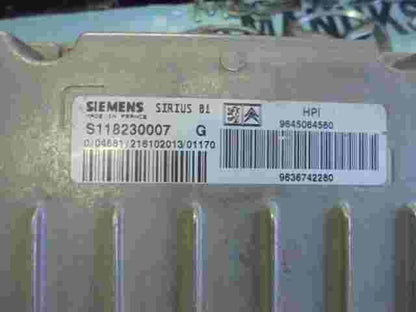 Motorsteuergerät Citroen C5 9645064580 9636742280 SIEMENS SIRIUS 81 S118230007G