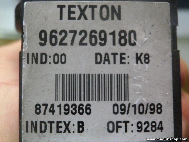 Schlüssel Lesespule Peugeot 206 index B 9627269180