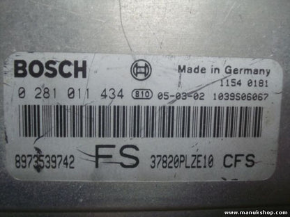 Motorsteuergerät Honda Civic 8973539742FS 8973539742 FS BOSCH 0281011434