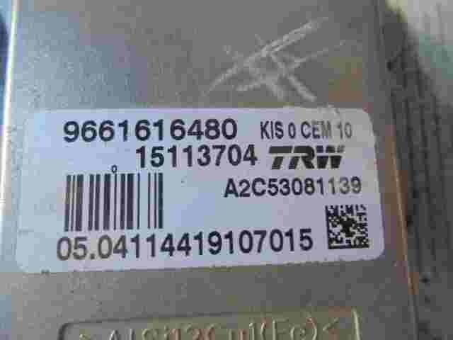 Steuergerät ESP Peugeot 407 9661616480 TRW 15113704 A2C53081139