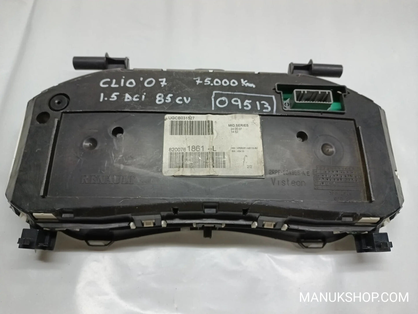 Kombiinstrument Tacho  Renault Clío III 8200761861L 8200761861-L  2RPF10A855AE