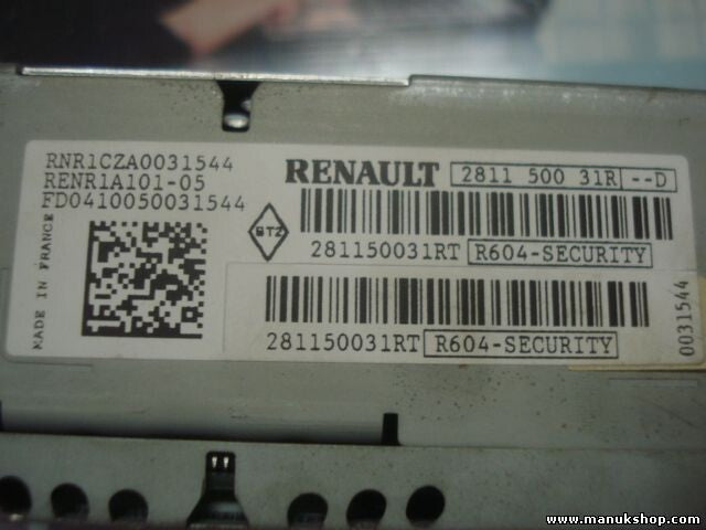 Radio CD Renault Twingo II R604 RENR1A101-05 281150031R 2811 500 31R D