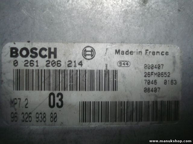 Motorsteuergerät Citroen Saxo Xsara Peugeot 306 MP7.203 9632693880 0261206214