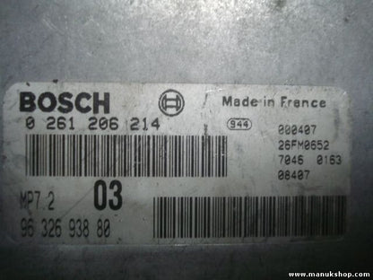 Motorsteuergerät Citroen Saxo Xsara Peugeot 306 MP7.203 9632693880 0261206214
