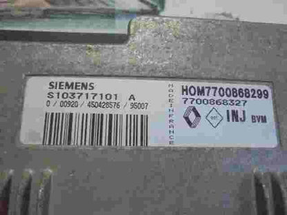 Motorsteuergerät Renault Espace 3 Megane 7700868327 HOM7700868299 S103717101A