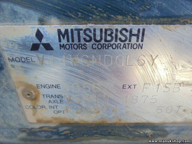 Motorhaube Mitsubishi Pajero I L14_G 2.0,81 KW,110 PS V44WGNDGL6 V5MT14875