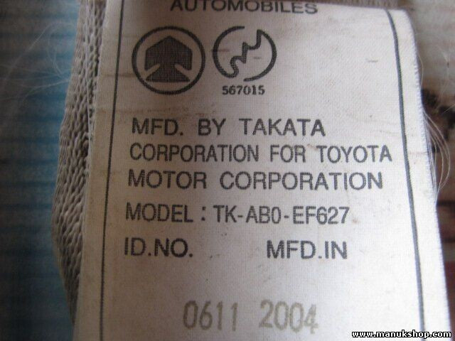 Sicherheitsgurt Gurt Toyota Land Cruiser J12 TKAB0EF627 TK-AB0-EF627 06112004