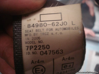Sicherheitsgurt Gurt Suzuki Swift 7P2250 84980-62J0 L 8498062J0 8498062J0L