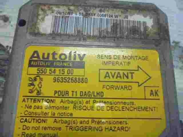 Airbagsensor Airbagsteuergerät Peugeot 206 T1 (AK)  9635268880 550541500