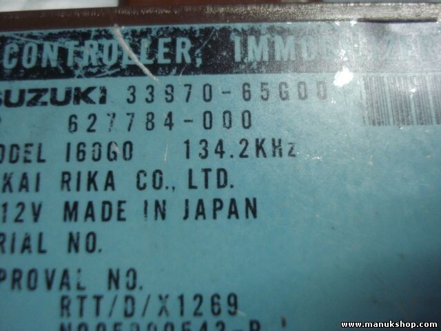 Steuergerät Wegfahrsperre Alarmmodul Suzuki Baleno Esteem  3397065G00 627784000
