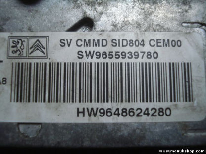 Motorsteuergerät Peugeot 1007 CMMD SID804 5WS40171C-T HW9648624280/SW9655939780