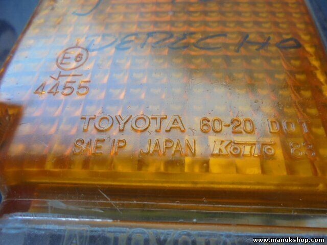 Blinker hinten rechts Toyota Land Cruiser J-7 V-7 KOITO 60-20 DOT SAE IP 83 A E6