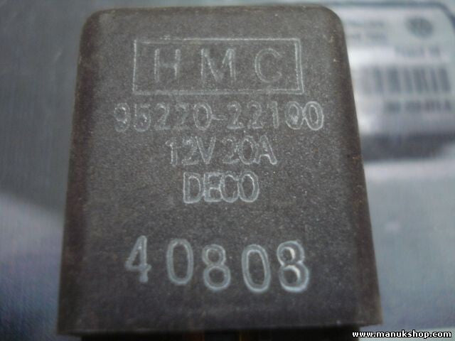 Relais Kia Joice Hyundai Accent 9522022100 95220-22100 DECO ULM HMC 12V 20A